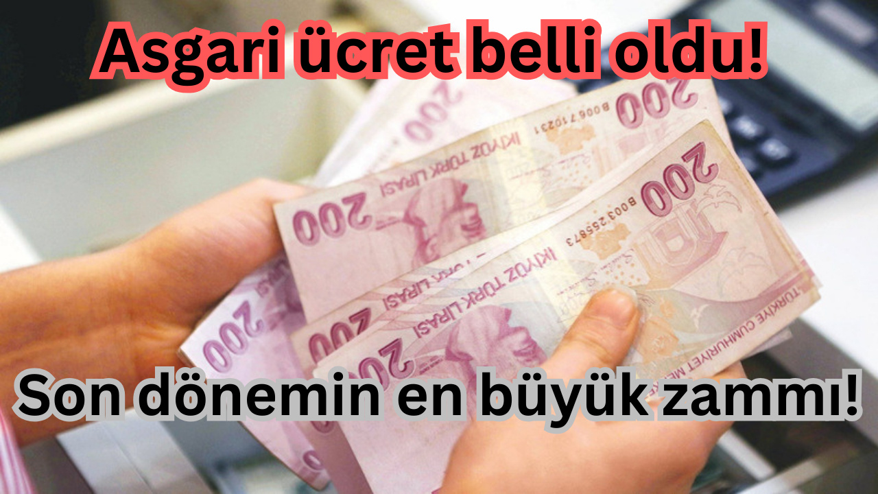 Asgari ücret rekor düzeyde arttı!