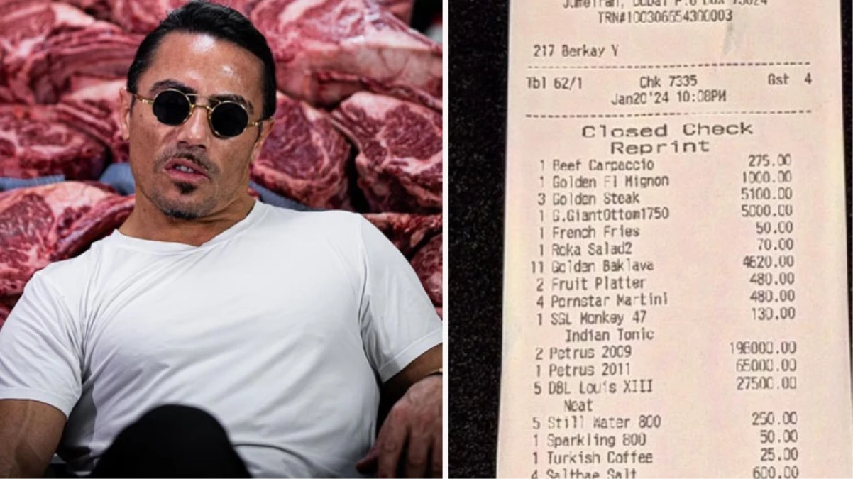Nusret restoran fişi ile herkesi şaşırttı